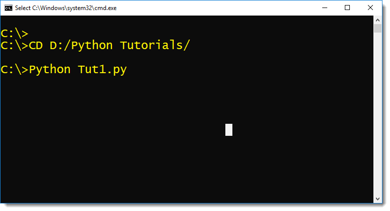How To Execute Python Scripts In Command Prompt by manish sharma