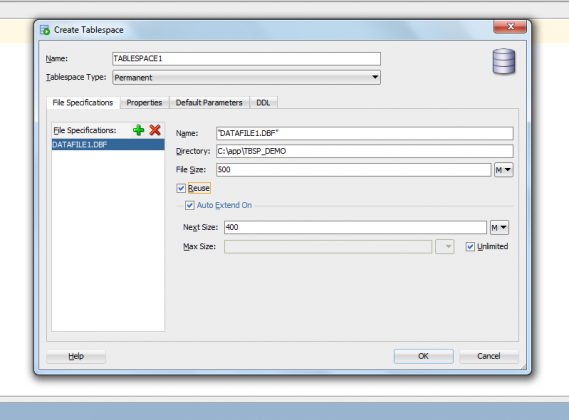 How To Create Tablespace Using SQL Developer - RebellionRider