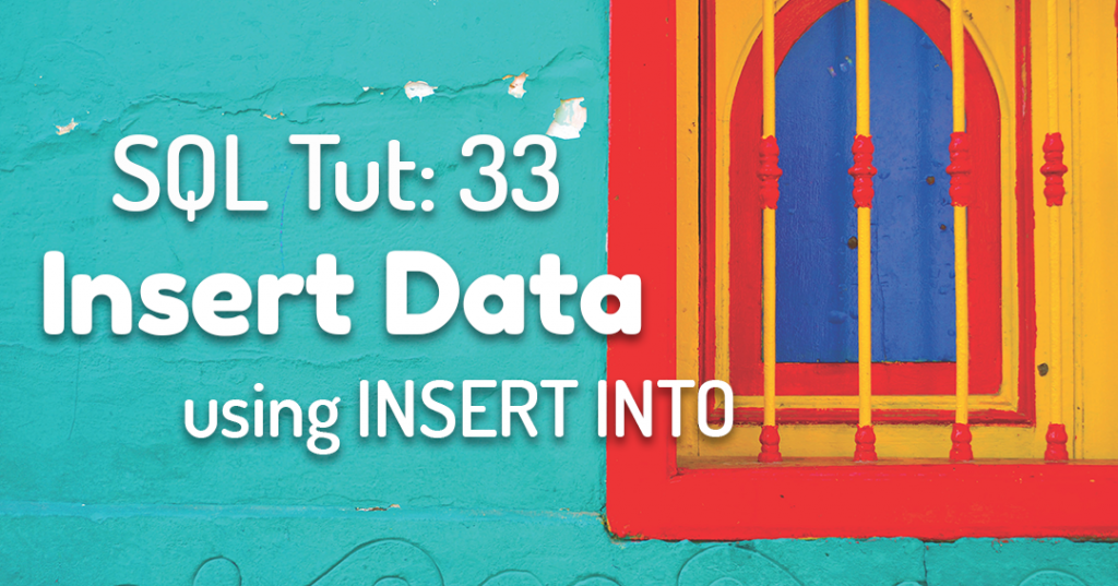 How to insert data using insert into dml by Manish Sharma