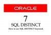 SQL DISTINCT Keyword In Oracle Database how to use SQL DISTINCT keyword in Oracle database by manish sharma