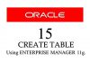 How To Create Table Using Enterprise Manager 11g
