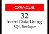 How to insert data into a table using SQL Developer GUI.