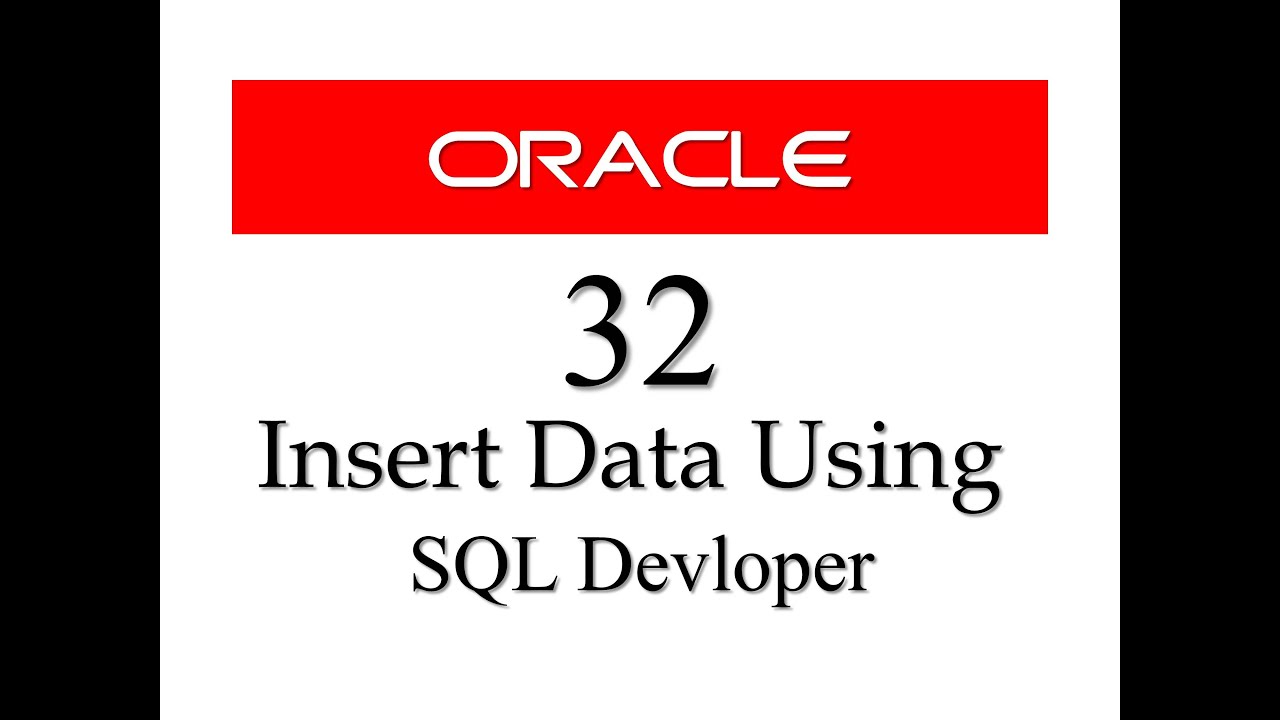 How to insert data into a table using SQL Developer GUI. - RebellionRider