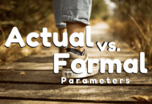 Actual Parameters Versus Formal Parameters Actual Parameters Versus Formal Parameters by manish sharma