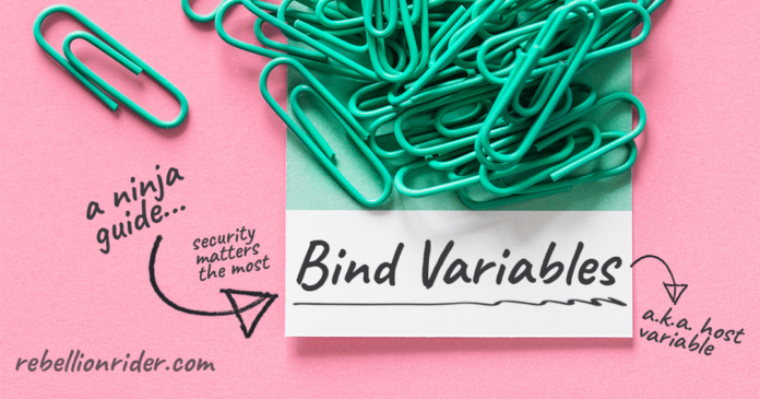 Bind variables in PL/SQL by Manish Sharma