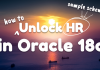 How To Unlock HR User (Sample Schema) In Oracle Database 18c