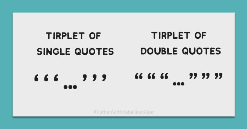 Triple Quotes For Multi-Line String in Python - RebellionRider