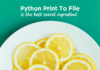 Python Print To File! How to open, read and write to a file in Python